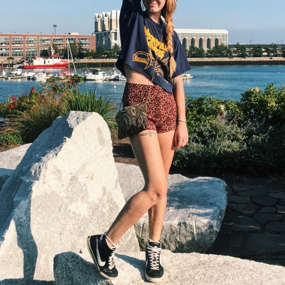 Urban Outfitters Ecote embroidered shorts